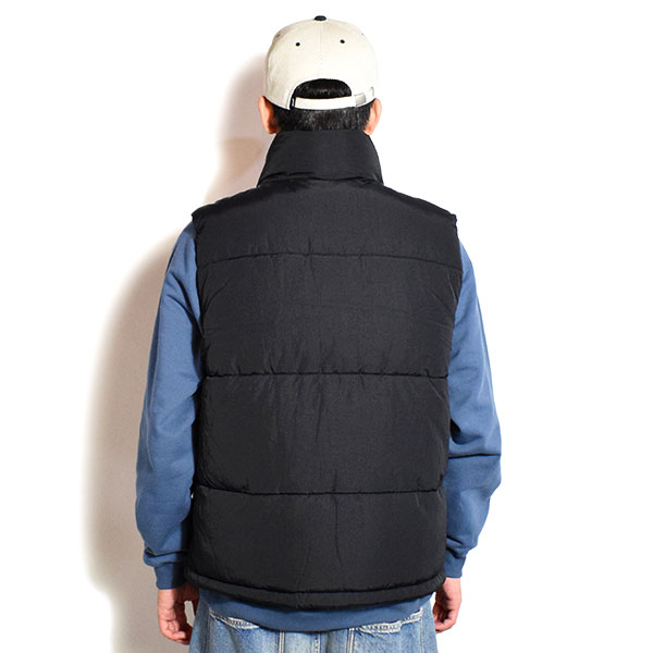 BEN DAVIS ベンデイビス BD PUFFER VEST -BLACK- メンズ ベスト スタンドカラー 中綿ベスト 送料無料 ストリート atfjkt
