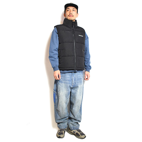 BEN DAVIS ベンデイビス BD PUFFER VEST -BLACK- メンズ ベスト スタンドカラー 中綿ベスト 送料無料 ストリート atfjkt