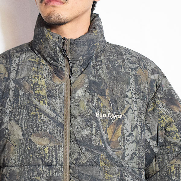 BEN DAVIS ベンデイビス BD PUFFER JACKET -CAMO- メンズ ジャケット スタンドカラー 中綿ジャケット 送料無料 atfjkt