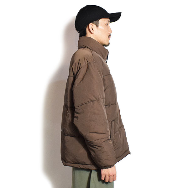 BEN DAVIS ベンデイビス BD PUFFER JACKET -BROWN- メンズ ジャケット スタンドカラー 中綿ジャケット 送料無料 atfjkt