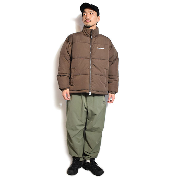 BEN DAVIS ベンデイビス BD PUFFER JACKET -BROWN- メンズ ジャケット スタンドカラー 中綿ジャケット 送料無料 atfjkt