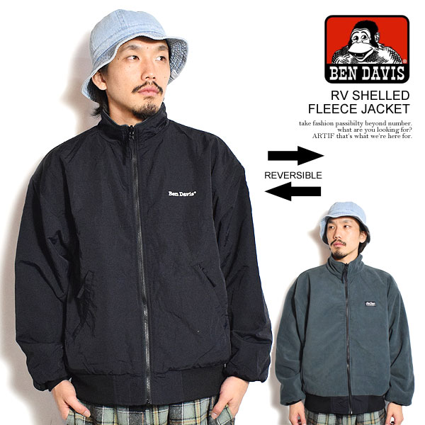 BEN DAVIS ベンデイビス RV SHELLED FLEECE JACKET メンズ ジャケット ナイロンジャケット リバーシブル atfjktの通販は