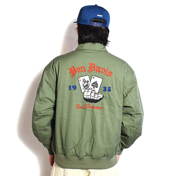 30％OFF SALE セール BEN DAVIS ベンデイビス CARDS EMBRO MECHANIC'S JACKET メンズ ジャケット ワークジャケット atfjkt_1