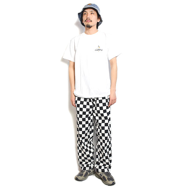 COOKMAN クックマン Chef Pants Semiwide FATBURGER Checker Black -BLACK- メンズ パンツ シェフパンツ セミワイド atfpts