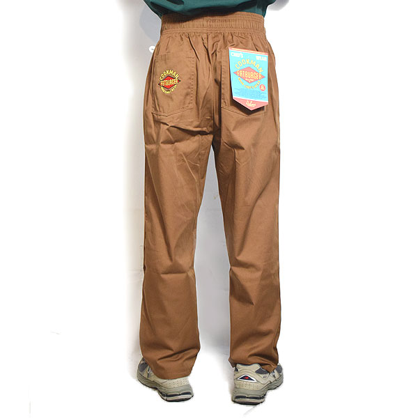 COOKMAN クックマン Chef Pants Semiwide FATBURGER Chocolate -BROWN- メンズ パンツ シェフパンツ セミワイド atfpts