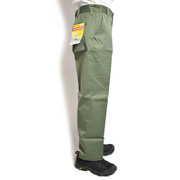 BIG MIKE ビッグマイク TC TWILL NO TACK CHINO WORK PANTS -OLIVE- メンズ パンツ チノパン ワークパンツ atfpts