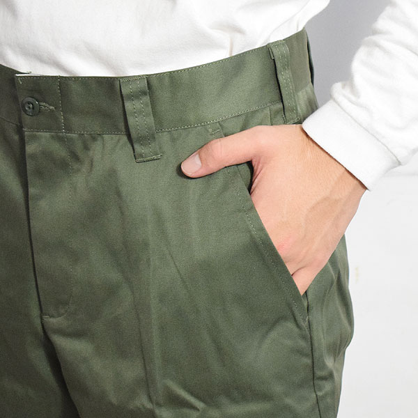 BIG MIKE ビッグマイク TC TWILL NO TACK CHINO WORK PANTS -OLIVE- メンズ パンツ チノパン ワークパンツ atfpts