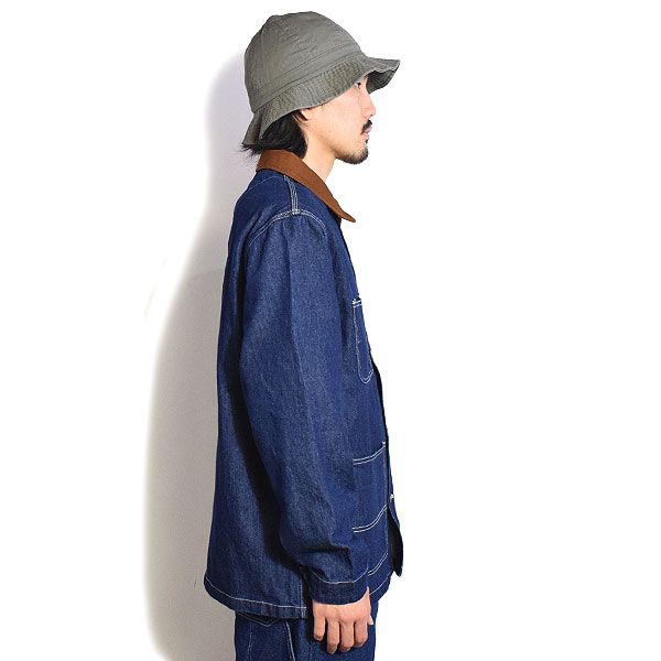 BIG MIKE ビッグマイク DUCK COLLAR DENIM COVERALL -D.INDIGO- メンズ ジャケット デニムジャケット atfjkt