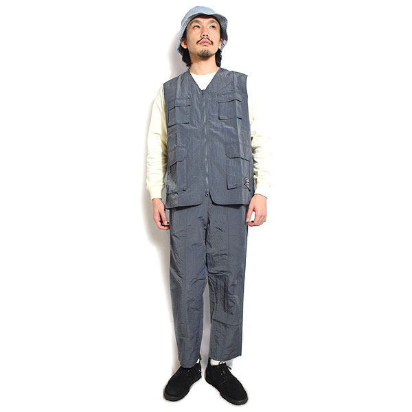 BIG MIKE ビッグマイク NYLON RIP FATIGUE VEST -CHARCOAL- メンズ ベスト フィッシングベスト リップストップ atfjkt
