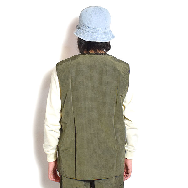 BIG MIKE ビッグマイク NYLON RIP FATIGUE VEST -OLIVE- メンズ ベスト フィッシングベスト リップストップ atfjkt