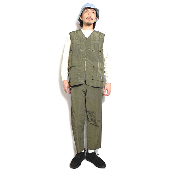BIG MIKE ビッグマイク NYLON RIP FATIGUE VEST -OLIVE- メンズ ベスト フィッシングベスト リップストップ atfjkt