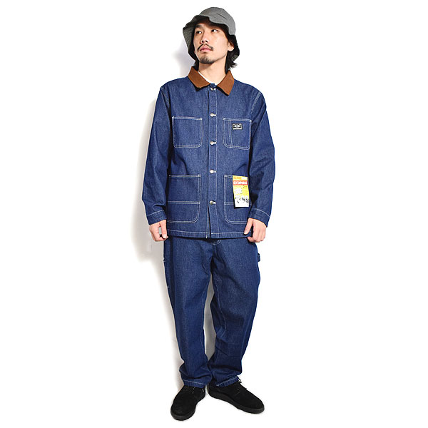 BIG MIKE ビッグマイク DENIM PAINTER BELT EASY PANTS -D.INDIGO- メンズ パンツ デニムパンツ ペインターパンツ atfpts