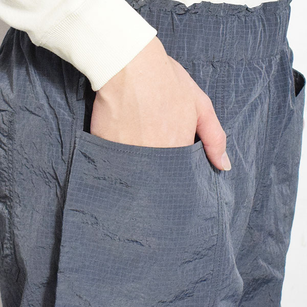 BIG MIKE ビッグマイク NYLON RIP FRONT STITCH EASY PANTS -CHARCOAL- パンツ イージーパンツ リップストップ atfpts