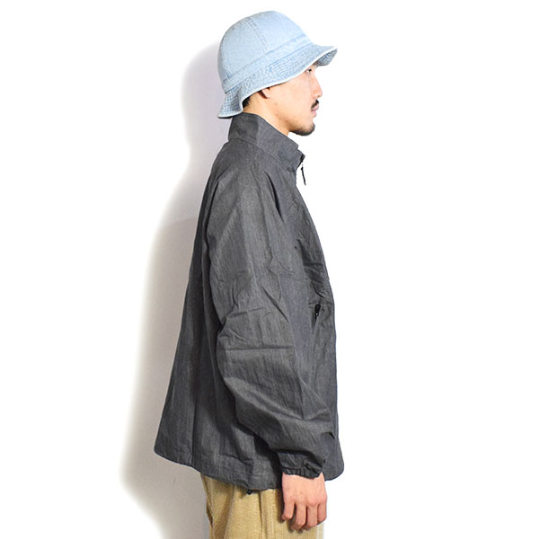 BIG MIKE ビッグマイク NYLON TRACK JACKET：PIGMENT -BLACK- メンズ ジャケット トラックジャケット ピグメント加工 atfjkt