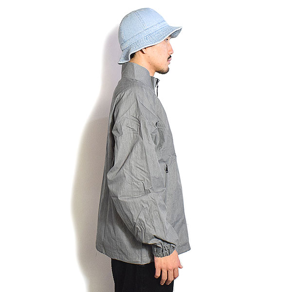 BIG MIKE ビッグマイク NYLON TRACK JACKET：PIGMENT -CHARCOAL- ジャケット トラックジャケット ピグメント加工 atfjkt