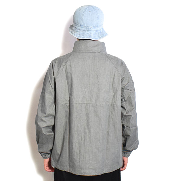 BIG MIKE ビッグマイク NYLON TRACK JACKET：PIGMENT -CHARCOAL- ジャケット トラックジャケット ピグメント加工 atfjkt