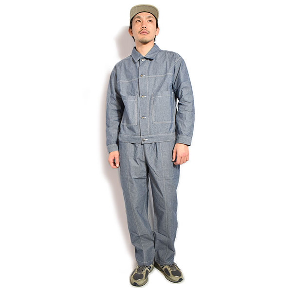 BIG MIKE ビッグマイク Chambray Easy Pants -D.INDIGO- メンズ パンツ イージーパンツ シャンブレー生地 送料無料 ストリート atfpts_5