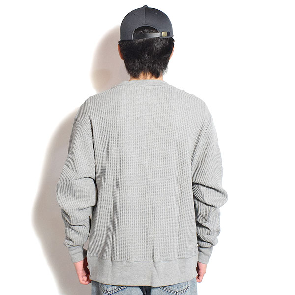 JEMORGAN LONG JOHNS ジェーイーモーガンロングジョーンズ ビッグワッフル L/S TEE -杢GRAY- メンズ Tシャツ 長袖 atftps