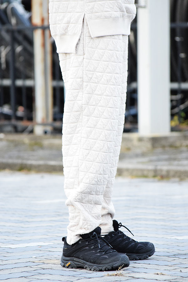 COACERVATE コアセルベート QUILT CUTSEW PANTS メンズ ズボン下 テーパードパンツ キルティング atfpts