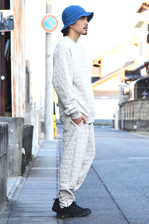 COACERVATE コアセルベート QUILT CUTSEW PANTS メンズ ズボン下 テーパードパンツ キルティング atfpts