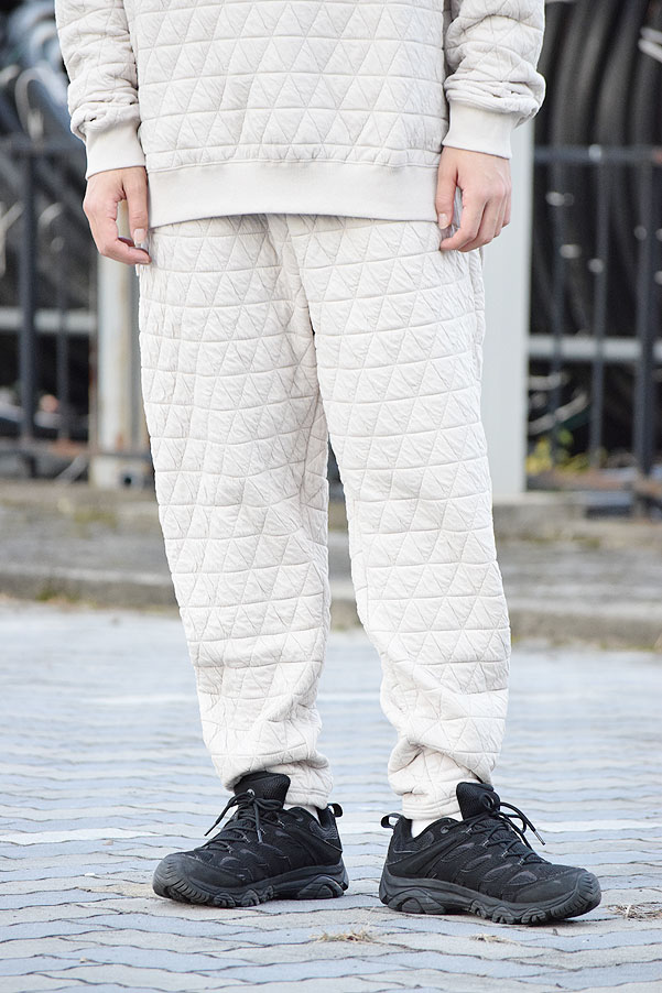 COACERVATE コアセルベート QUILT CUTSEW PANTS メンズ ズボン下 テーパードパンツ キルティング atfpts