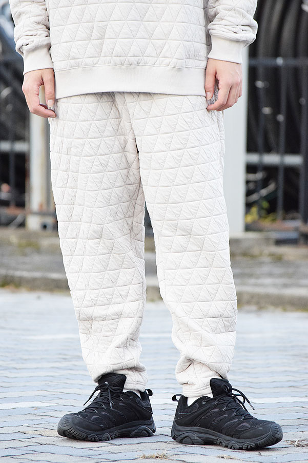 COACERVATE コアセルベート QUILT CUTSEW PANTS メンズ ズボン下 テーパードパンツ キルティング atfpts