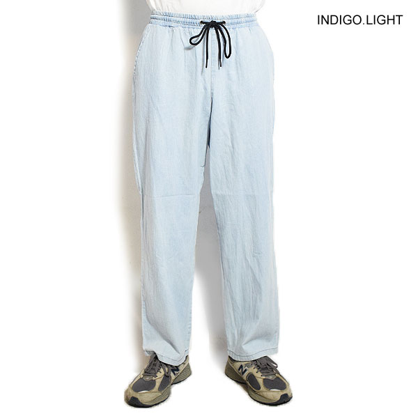 COACERVATE コアセルベート WIDE STRAIGHT COTTON LINEN DENIM PANTS