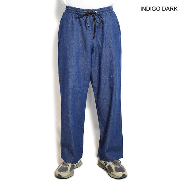 COACERVATE コアセルベート WIDE STRAIGHT COTTON LINEN DENIM PANTS