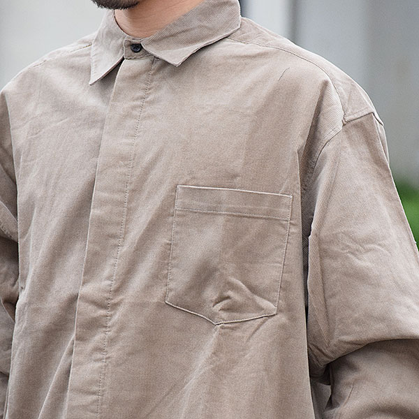COACERVATE コアセルベート FLY FRONT CORDUROY L/S SHIRT メンズ シャツ 長袖シャツ コーデュロイ フライフロント atftps_13