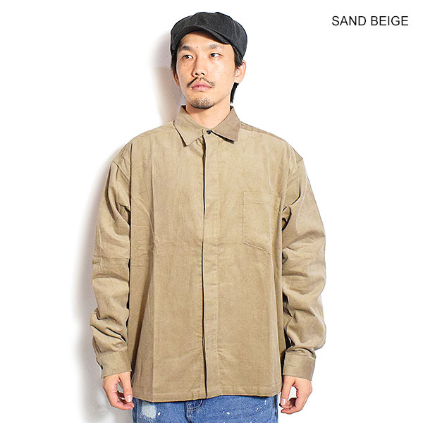 COACERVATE コアセルベート FLY FRONT CORDUROY L/S SHIRT メンズ シャツ 長袖シャツ コーデュロイ フライフロント atftps_15