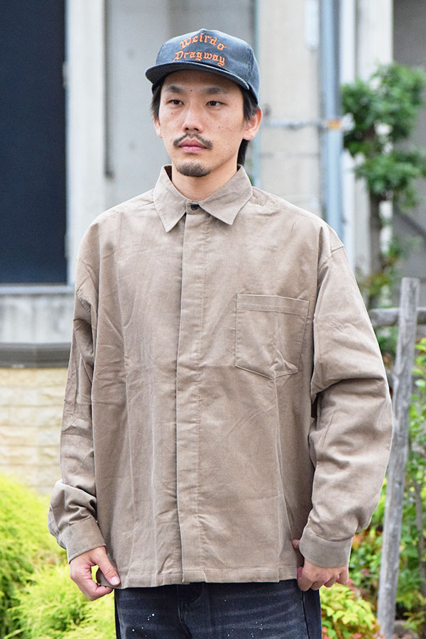COACERVATE コアセルベート FLY FRONT CORDUROY L/S SHIRT メンズ シャツ 長袖シャツ コーデュロイ フライフロント atftps_2