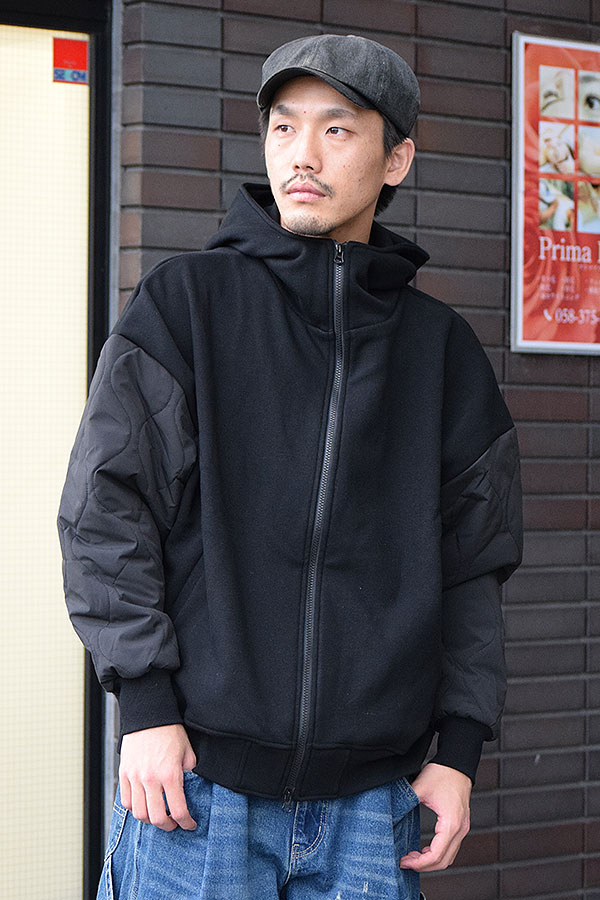 COACERVATE コアセルベート QUILTED SLEEVE HOODED JACKET ジャケット フーデッドジャケット 切り替えデザイン atfjkt_1