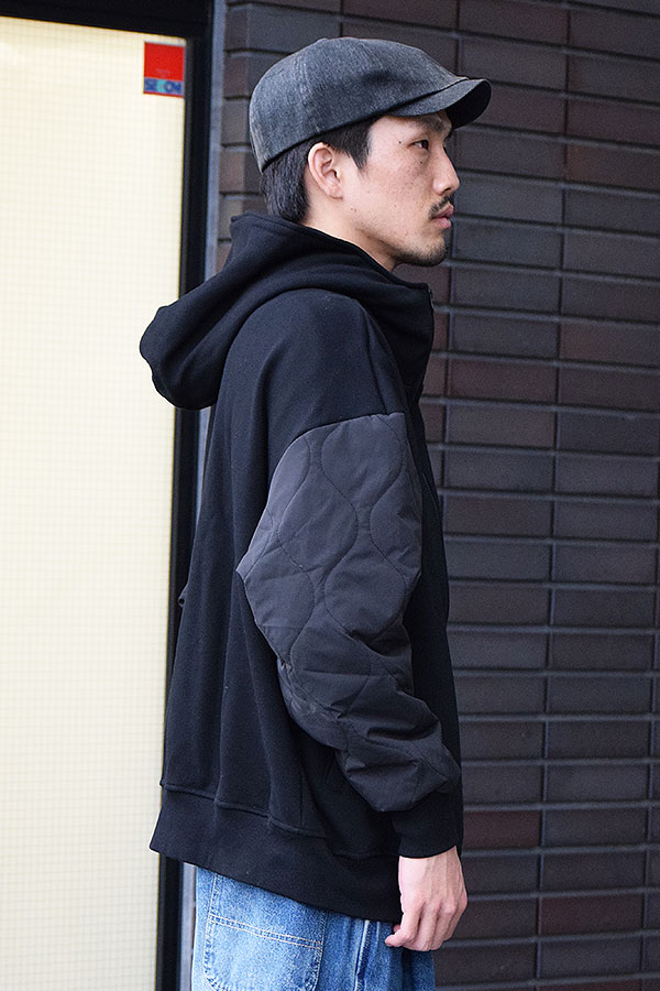 COACERVATE コアセルベート QUILTED SLEEVE HOODED JACKET ジャケット フーデッドジャケット 切り替えデザイン atfjkt_2