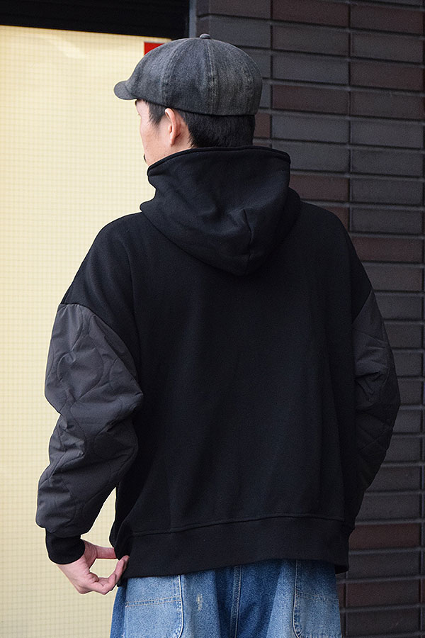 COACERVATE コアセルベート QUILTED SLEEVE HOODED JACKET ジャケット フーデッドジャケット 切り替えデザイン atfjkt_3