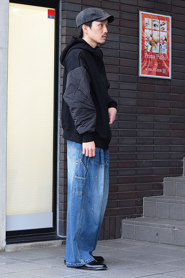 COACERVATE コアセルベート QUILTED SLEEVE HOODED JACKET ジャケット フーデッドジャケット 切り替えデザイン atfjkt_5