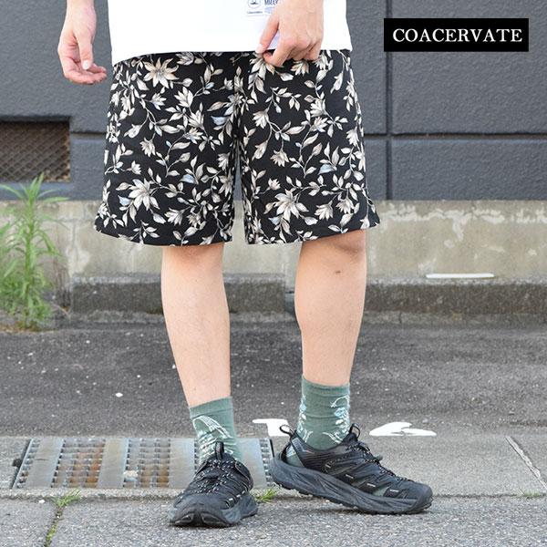 COACERVATE コアセルベート FLOWER PATTERN SHORT PANTS ショートパンツ ショーツ レオパード柄 イージーショーツ atftps