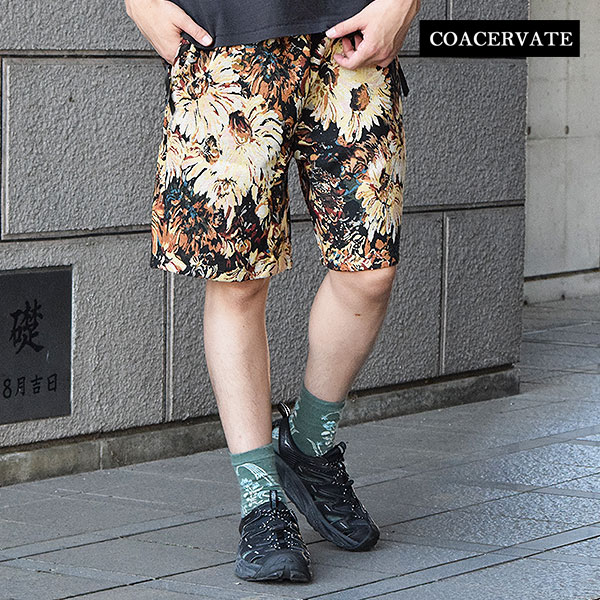 COACERVATE コアセルベート BOTANICAL GOBELIN SHORT PANTS ショートパンツ ショーツ ボタニカル柄 ゴブラン織り atftps