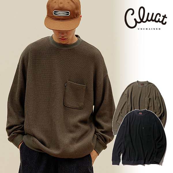 2024 冬 先行予約 12月〜1月入荷予定 CLUCT クラクト TRONA[RIB KNIT TOP] メンズ カットソー 送料無料 atftps