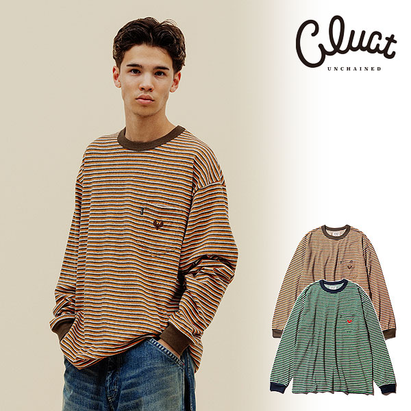 30％OFF SALE セール CLUCT クラクト GARLOCK[BOLDER L/S TOP] メンズ Tシャツ ロンT 長袖 ボーダーTシャツ 送料無料 atftps