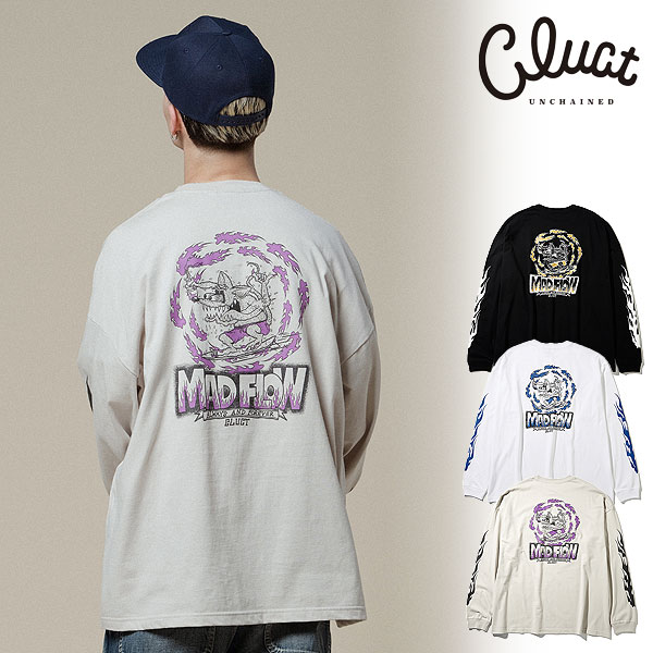 2025 夏秋 先行予約 8月〜9月入荷予定 CLUCT クラクト MADFLOW[WIDE L/S TEE] メンズ Tシャツ キャンセル不可 atftps