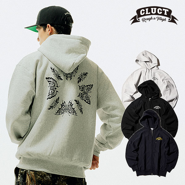 2026 冬 先行予約 11月〜12月入荷予定 CLUCT クラクト NOCTURNAL [ZIP HOODIE] メンズ パーカー 送料無料 キャンセル不可 atftps