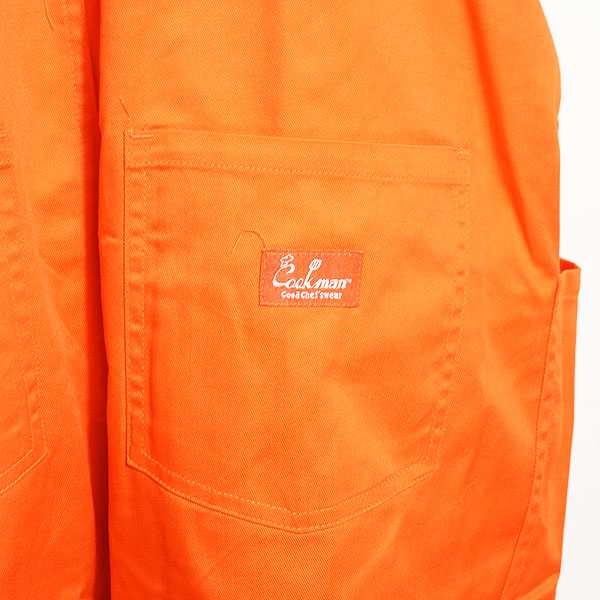 COOKMAN クックマン FISHERMAN'S BIB OVERALL -ORANGE- メンズ