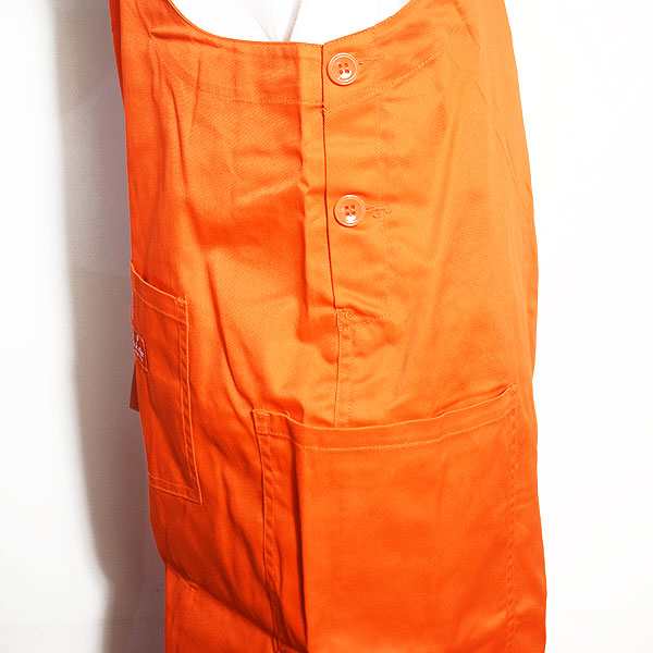 COOKMAN クックマン FISHERMAN'S BIB OVERALL -ORANGE- メンズ