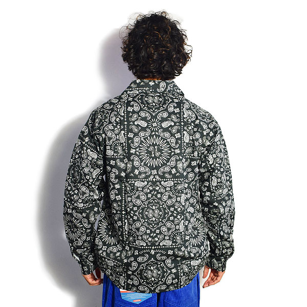 COOKMAN クックマン DELIVERY JACKET -PAISLEY BLACK- メンズ ジャケット デリバリージャケット アウター ストリート atfjkt