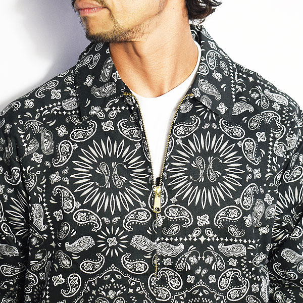 COOKMAN クックマン DELIVERY JACKET -PAISLEY BLACK- メンズ ジャケット デリバリージャケット アウター ストリート atfjkt