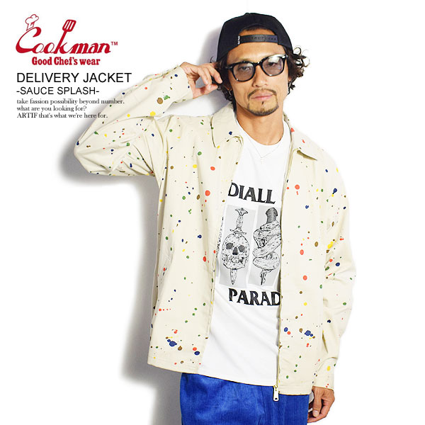 COOKMAN クックマン DELIVERY JACKET -SAUCE SPLASH- メンズ ジャケット デリバリージャケット アウター ストリート atfjkt