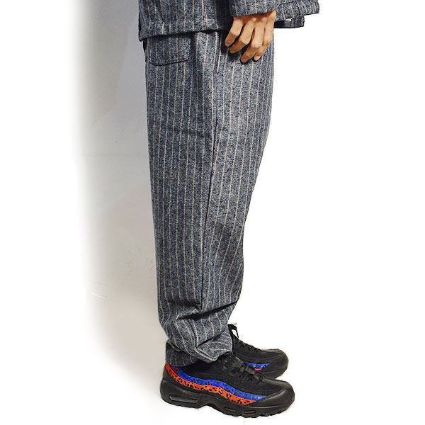 COOKMAN クックマン CHEF PANTS WOOL MIX STRIPE -LIGHT GRAY- メンズ パンツ シェフパンツ イージーパンツ ストリート atfpts