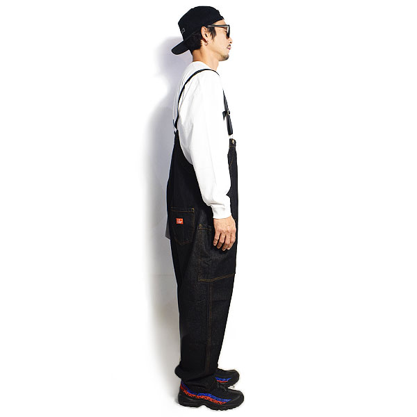 COOKMAN クックマン FISHERMAN'S BIB OVERALL -DENIM BLACK- 231-03854 メンズ オーバーオール 送料無料 ストリート atfpts