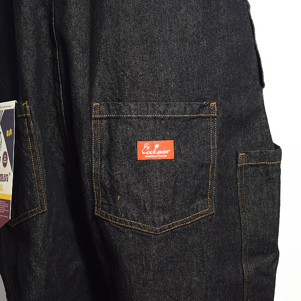COOKMAN クックマン FISHERMAN'S BIB OVERALL -DENIM BLACK- 231-03854 メンズ オーバーオール 送料無料 ストリート atfpts