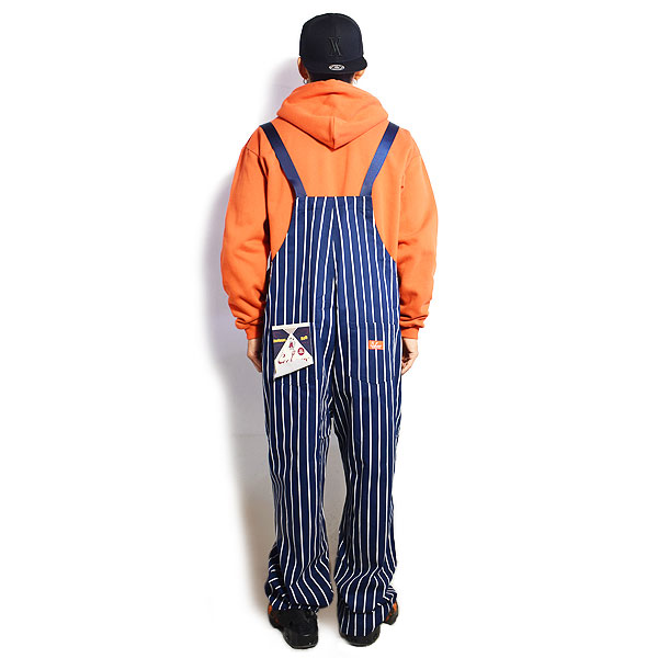 COOKMAN クックマン FISHERMAN'S BIB OVERALL -STRIPE NAVY- オーバーオール サロペット パンツ ストリート 送料無料 atfpts